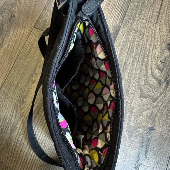 Vera Bradley Petite Double Zip Hipster Crossbody Bag in Classic Black * RETIRED - Picture 5 of 8